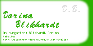dorina blikhardt business card